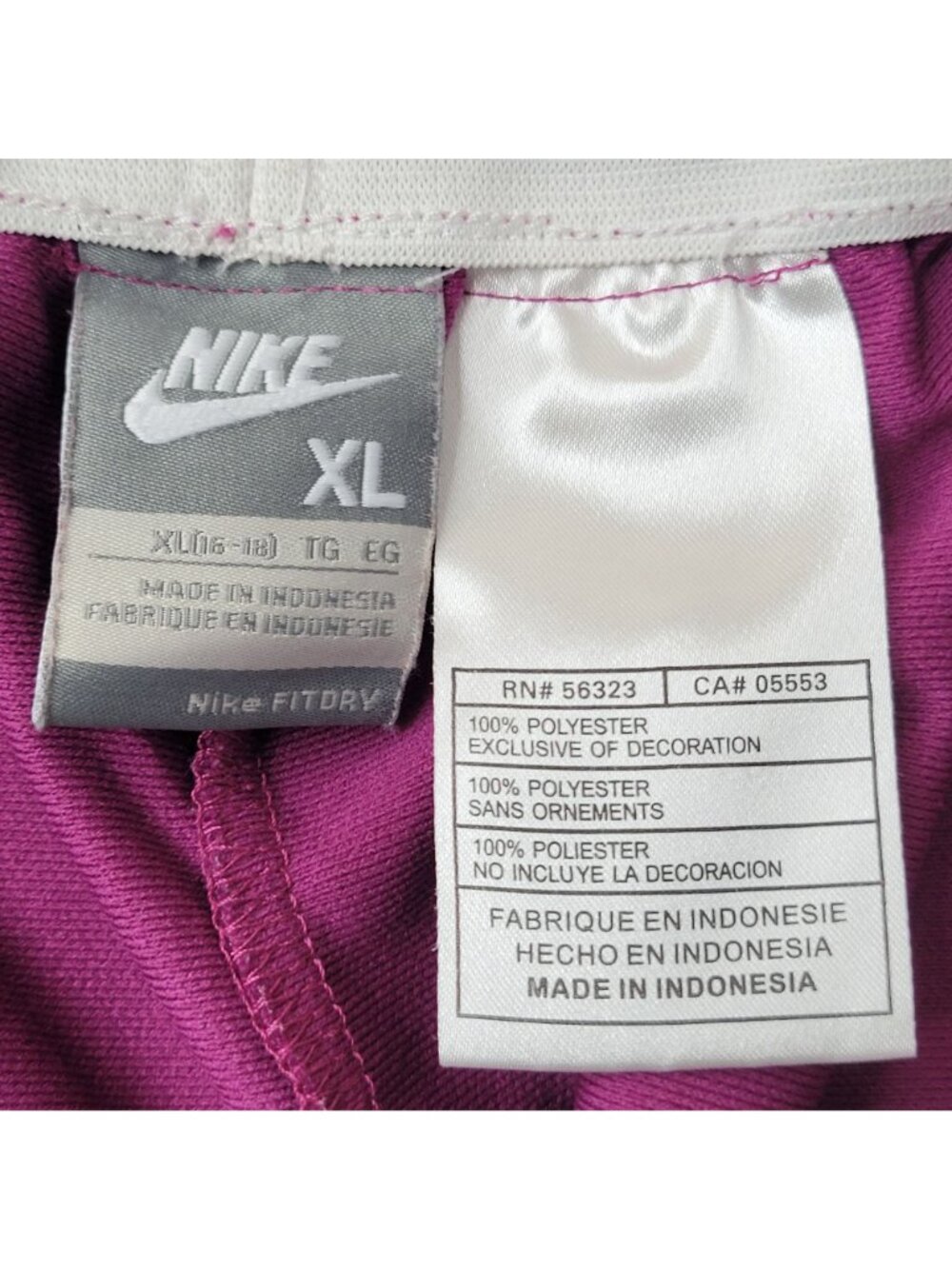 Nike Women's Purple Athletic Shorts Size XL - Picture 6 of 7